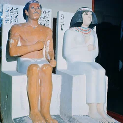 Rahotep och hans hustru Nofret, från Meidum, cirka 2620 f.Kr.